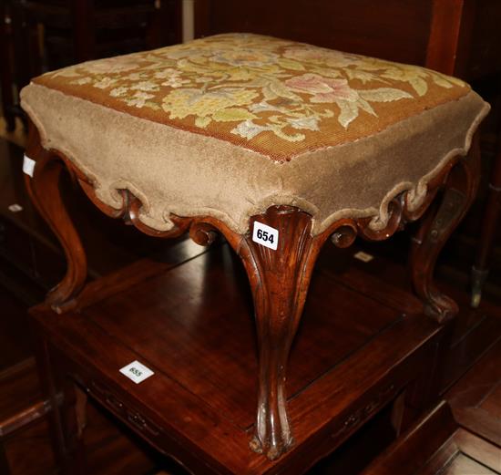 Victorian upholstered stool